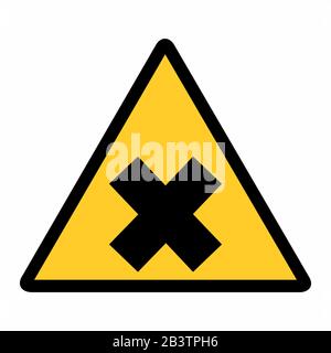 Irritant hazard sign Stock Vector