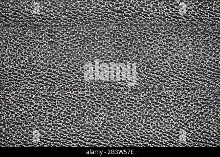 Closeup of seamless black leather texture Stock Photo