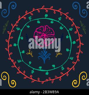Hand-drawn vector elements. Spring elements.  Stock Vector