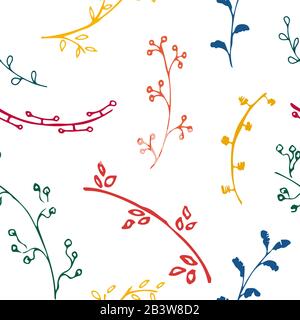 A seamless pattern in the spring style.  Stock Vector