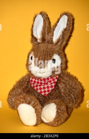 The Easter Bunny also called the Easter Rabbit is a folkloric figure and symbol of Easter, depicted as a rabbit bringing Easter eggs Stock Photo