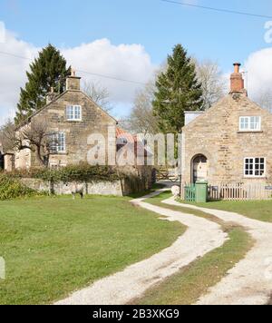 Hutton le Hole, one of the many picturesque villages in the North Yorkshire National Park. England, UK, GB. Stock Photo