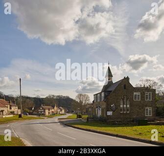 Hutton le Hole, one of the many picturesque villages in the North Yorkshire National Park. England, UK, GB. Stock Photo