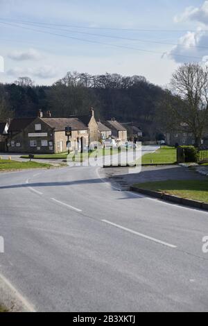 Hutton le Hole, one of the many picturesque villages in the North Yorkshire National Park. England, UK, GB. Stock Photo