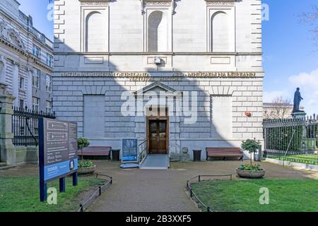 The entrance to The natural History Museum in Merrion  Street, Dublin, Ireland.Where zoology meets geology. Stock Photo