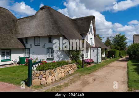 Community of Nebel, North Sea island of Amrum, North Frisia, Schleswig-Holstein, North Germany, Europe Stock Photo