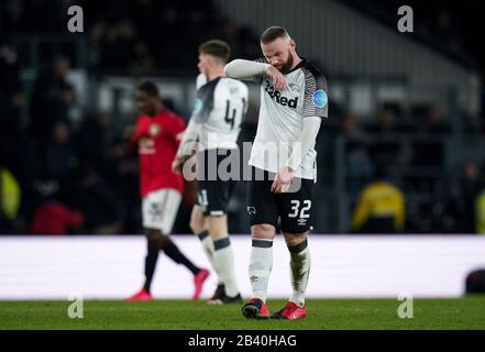 Derby, UK. 05th Mar, 2020. Wayne Rooney of Derby County during the FA Cup 5th round match between Derby County and Manchester United at the Ipro Stadium, Derby, England on 5 March 2020. Photo by Andy Rowland. Credit: PRiME Media Images/Alamy Live News