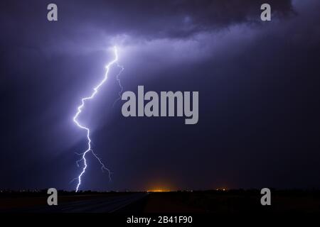 lightning on a stormy night Stock Photo - Alamy