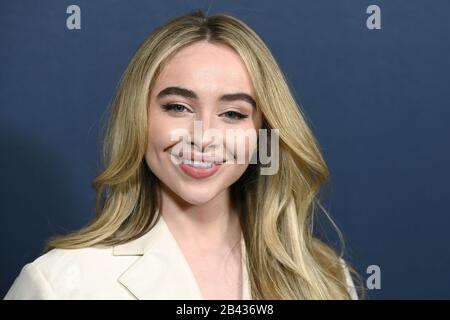 New York, USA. 05th Mar, 2020. Sabrina Carpenter attends the premiere of Hulu's 'Big Time Adolescence' at Metrograph in New York, NY, March 5, 2020. (Photo by Anthony Behar/Sipa USA) Credit: Sipa USA/Alamy Live News Stock Photo