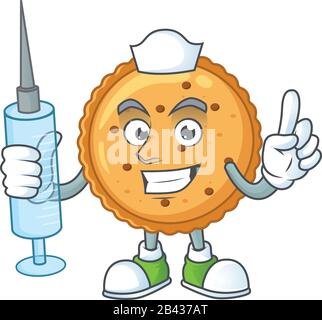 Doctor peanut character cartoon style Royalty Free Vector