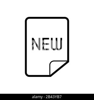 New file icon Stock Vector