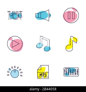 Pause and Play Button Icon Conceptual Vector Illustration Design eps10 ...