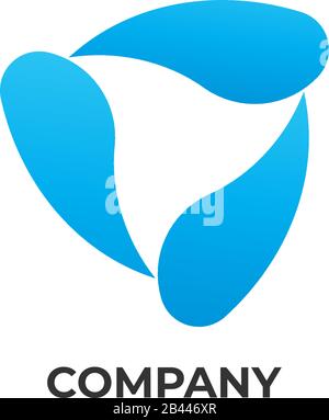 Abstract water vortex like a splash of water illustrated. Disaster, Recycle logo concept isolated on white background. Save the water, save the ocean Stock Vector