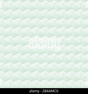 Vector light blue seamless texture. 3d cubes tile web background Stock Vector