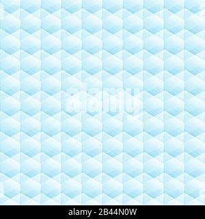Vector light blue seamless texture. 3d cubes tile Stock Vector