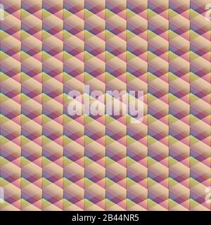 Vector pink seamless texture. 3d cubes tile Stock Vector