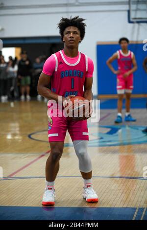 San Ysidro Cougars point guard Mikey Williams 1 during a CIF