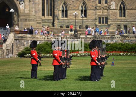 Wachabloesung, Parlament Hill, Ottawa, Ontario, Kanada Stock Photo