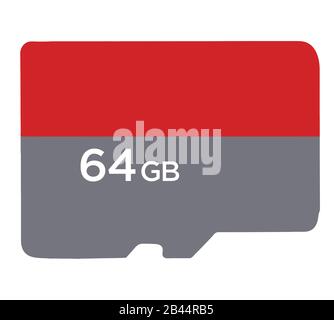 microsd secure digital memory compact speed technology illustration Stock Photo