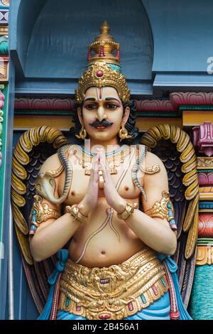 Sri Krishnan Hindu Temple, Little India, Singapore Stock Photo