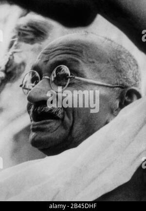 Mahatma Gandhi portrait, India, Asia, 1940s, old vintage 1900s picture ...