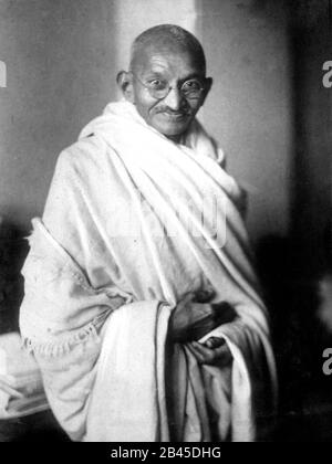 Mahatma Gandhi portrait, India, Asia, 1940s, old vintage 1900s picture ...