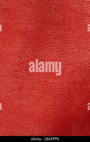 Red leather texture for background Stock Photo