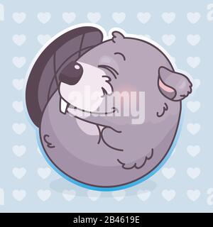 Baby curled up cartoon deals image