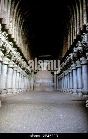 Karla caves in Lonavala at Maharashtra India, Asia Stock Photo