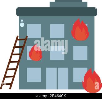 Fire department building theme image 1 - eps10 vector illustration ...