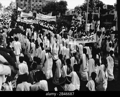 Independence Day Celebration Procession, Bombay, Mumbai, Maharashtra 