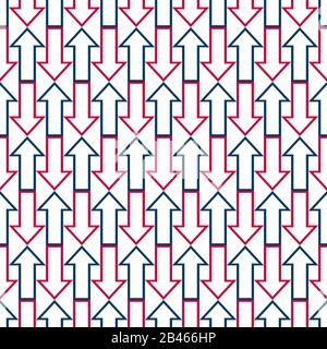 Arrows seamless pattern. Sketch design symbols. Colorful illustration. EPS10 Stock Vector