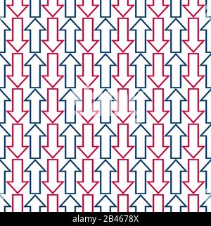 Arrows seamless pattern. Sketch design symbols. Colorful illustration. EPS10 Stock Vector