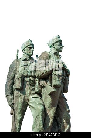 Commando Memorial to commemorate the commando units who trained here during WW2, Spean Bridge, Highlands, Scotland, UK Stock Photo