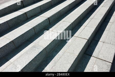 Abstract granite stairs - architectural bacground with diagonal lines Stock Photo