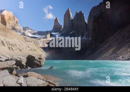 Torres del Paine in Chile Stock Photo