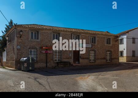 School Building in El Contador, A Small town In Andalusia Spain Stock Photo