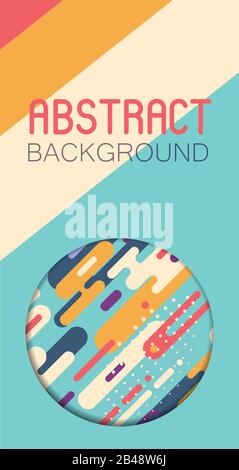 Abstract background with colorful rounded shapes Stock Vector