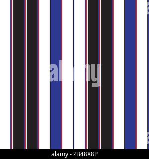Classic Fashion Vertical Stripe Pattern - This is a classic vertical striped pattern suitable for shirt printing, textiles, jersey, jacquard patterns Stock Vector