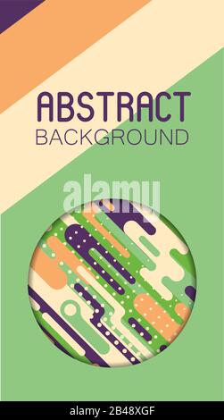 Abstract Graphic Design Rounded Simple abstract background with rounded striped design element. Vector ...