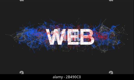 WEB technology for website design Stock Vector
