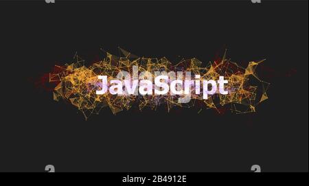 Javascript technology for website design Stock Vector
