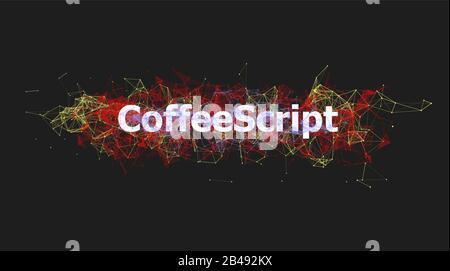 CoffeeScript technology for website design Stock Vector