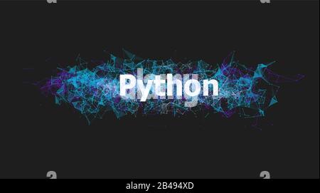 Python technology for website design Stock Vector
