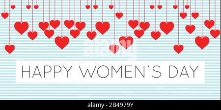 Illustration of happy women's day , with nice background vector Stock Vector