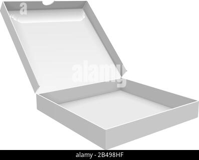 Illustration of pizza box, with white background vector Stock Vector