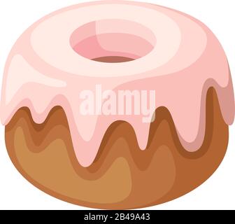 Illustration of dount, with white background vector Stock Vector