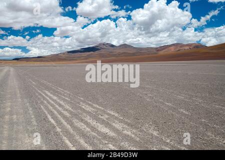 Mountain landscape in the Altiplano of southern Bolivia. Stock Photo