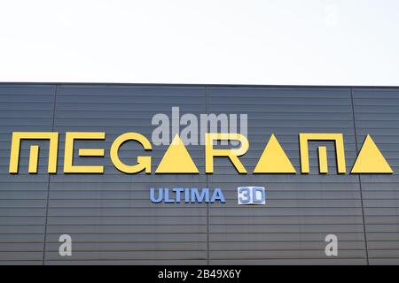 Bordeaux , Aquitaine / France - 11 25 2019 : movie theater Megarama modern high-tech cinema movie theatre French Stock Photo