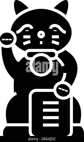 Souvenirs black icon, concept illustration, vector flat symbol, glyph sign. Stock Vector